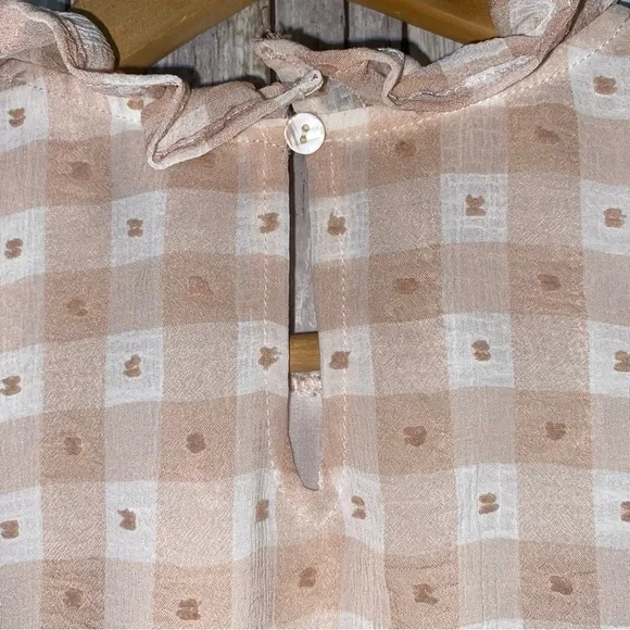 Entro We’ll Always Have Summer Pink Gingham Blouse - Picture 7 of 10